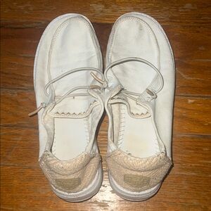 Hey Dude White Casual Slip-On Shoes